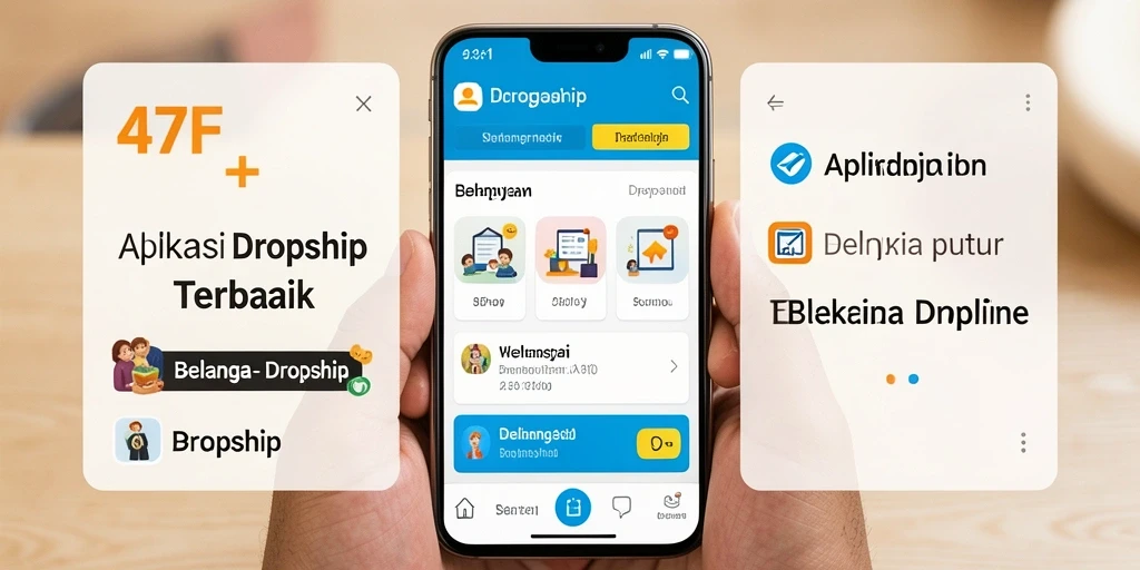 Antarmuka aplikasi 47F yang memudahkan pengguna dalam berbelanja.
