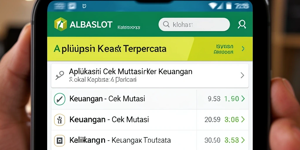 Tampilan antarmuka ALBASLOT untuk fungsi Cek Mutasi yang intuitif.