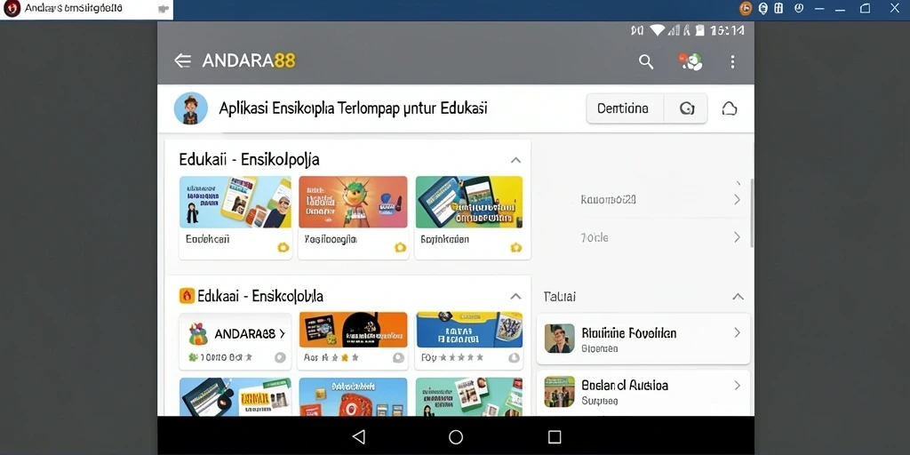 Antarmuka aplikasi ANDARA88 yang informatif dan menarik.