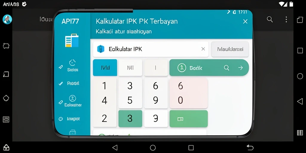 Tampilan antarmuka API77 yang user-friendly untuk Kalkulator IPK.