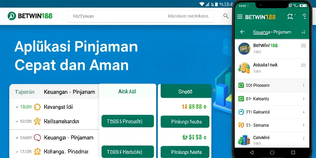 Tampilan antarmuka BETWIN188 untuk pengajuan pinjaman.