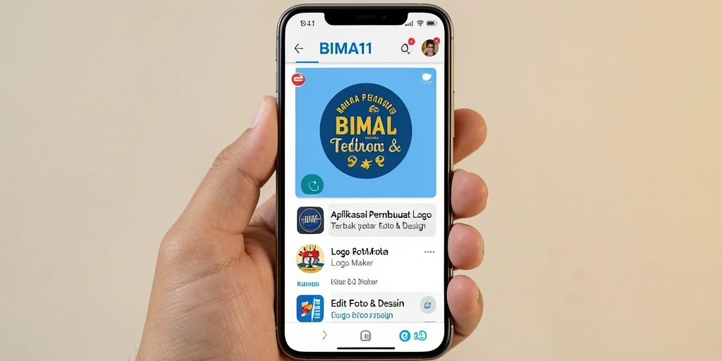 Screenshot BIMA11 menampilkan antarmuka yang sederhana dan alat desain yang lengkap.