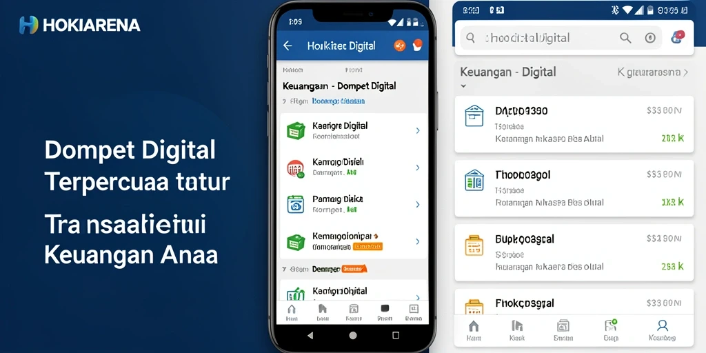 Antarmuka HOKIARENA yang sederhana dan fungsional.
