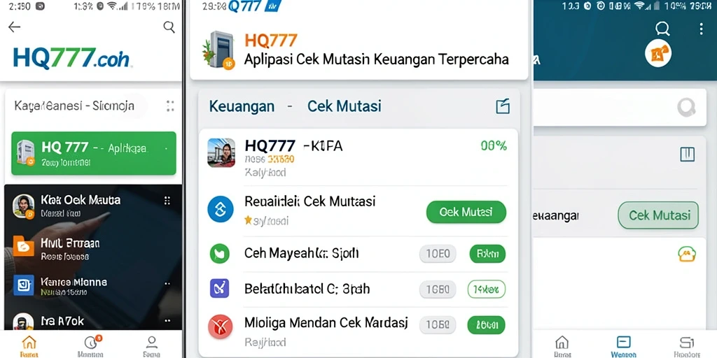 Tampilan antarmuka HQ777 yang mudah digunakan untuk cek mutasi.