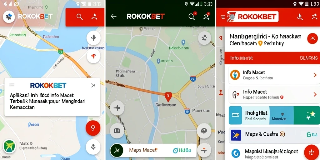 Antarmuka ROKOKBET yang menunjukkan informasi kemacetan secara real-time.