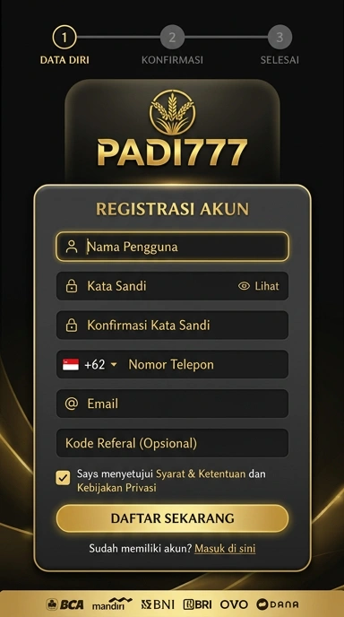 Cara Mudah Daftar Akun Padi777 untuk Pengguna Android